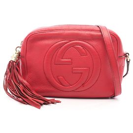 Sac Gucci Soho Disco en cuir rouge Rouge