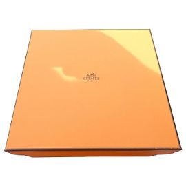 Hermès Paris Mini Kelly 2 Storage Box No. 68 White Orange