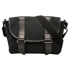 Sac bandoulière Gucci GG Canvas Noir