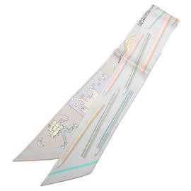 Hermès Hermes Twilly A Vos Crayons Schal Braun Mehrfarben