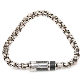 Pulseira de corrente Louis Vuitton Monogram Eclipse Preto Prata