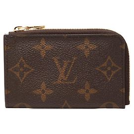 Louis Vuitton Monogram Portefeuille Noir Coin Case Brown