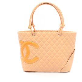 Sac à main cabas Chanel Cambon Line Beige Beige