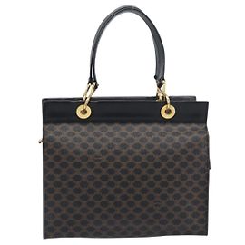 Céline Celine Vintage Macadam Canvas Nero