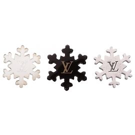 Louis Vuitton Etoile des Neiges Pin Brooch Brown Silvery