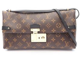 Louis Vuitton Sac Triangle PM Shoulder Bag Braun Schwarz