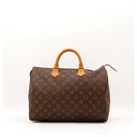 Louis Vuitton Speedy 30 Monogram Canvas Handbag Brown Monogram