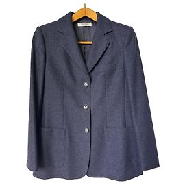 Autre Marque Dunkelblauer Wollblazer Dunkelblau