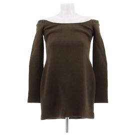 Khaite Mini Kleid Khaki Wolle Khaki
