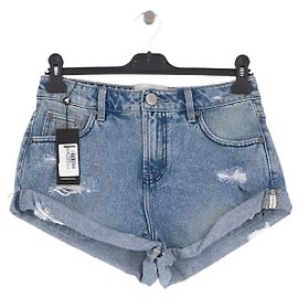 Autre Marque ONE TEASPOON Blue Cotton Shorts Size 25 Blue