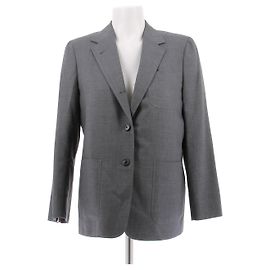 Traje de lana Thom Browne gris Gris