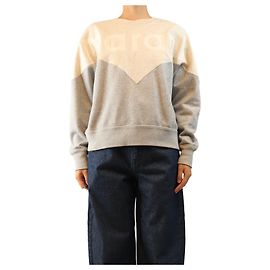 Autre Marque Sudadera con logo bicolor Houston gris - size UK 10 Gris