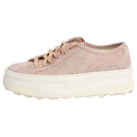 Gucci Rosa Monogram-Sneaker - size EU 36 (UK 3) Pink