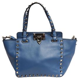 Valentino Borsa 2way in pelle Blue Rockstud Blu