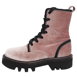 Brunello Cucinelli Botines de terciopelo rosa - talla EU 37 (UK 4) Rosa