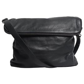 Giorgio Armani Borsa a tracolla in pelle blu navy Blu navy