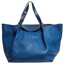 Victoria Beckham Blue large leather tote bag Blue