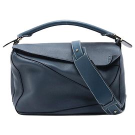 Loewe Puzzle Tasche medium blau Blau