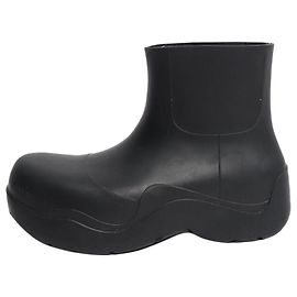 Bottega Veneta Black rubber ankle boots - size EU 38 (UK 5) Black