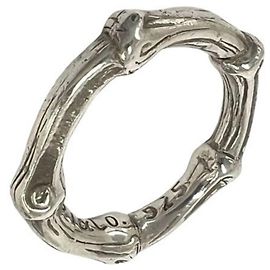Autre Marque Tiffany & Co. Vintage Bamboo Band Ring in Sterling Silver 925 Silvery