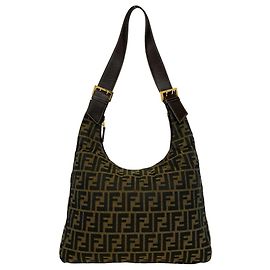 Bolsa FENDI Vintage com padrão Zucca FF Marrom