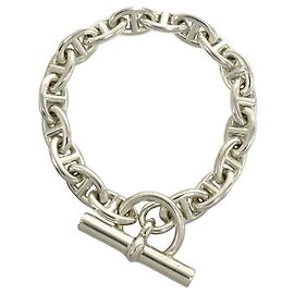 Hermès Pulseira Hermes Chaine d'Ancre PM Prata