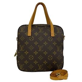 Louis Vuitton Spontini Monogram Schultertasche aus Leder Braun