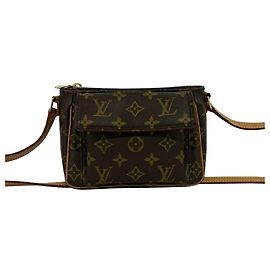 Borsa a tracolla mini Louis Vuitton Vivacite PM Monogram in pelle Marrone