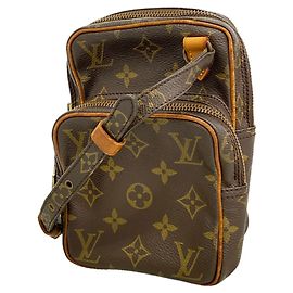 Sac à épaule Louis Vuitton Monogram Mini Amazon Marron
