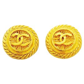 Orecchini a clip Chanel placcati oro D'oro