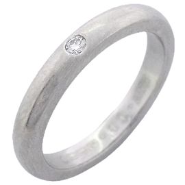 Autre Marque Tiffany & Co. Platin-Diamant-Stacking-Ring Andere
