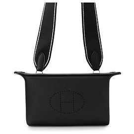Hermès Bolsa de ombro Hermes Kara em couro Togo preto Preto
