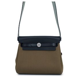 Hermès Bolsa de Ombro Hermes Kara Herbag Zip Mini Caqui Verde oliva Verde claro