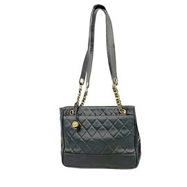 Chanel Matelassé Lammleder Chain Tote Bag Schwarz
