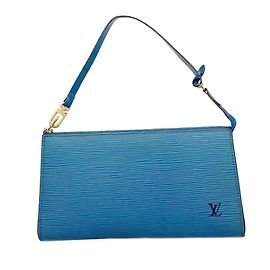 Louis Vuitton Epi Pochette Accessoires in Toledo Blue Blue