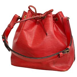 Sac à épaule Louis Vuitton Epi Petit Noé Rouge