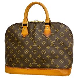 Louis Vuitton Alma Monogram Handtasche Braun