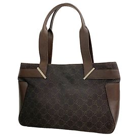 Gucci Brown Canvas Tote Bag 73983 Brown