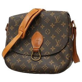 Borsa a tracolla Louis Vuitton Monogram Saint Cloud GM Marrone