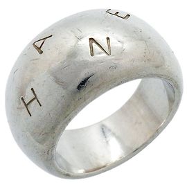 Chanel Sterling Silver 925 Band Ring Other
