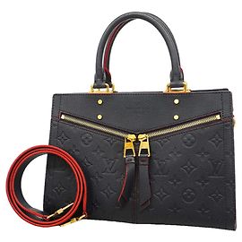 Bolsa Louis Vuitton Monogram Empreinte Three PM Vermelho