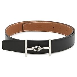 Hermès Hermes Jumbo Belt in Black & Gold Black