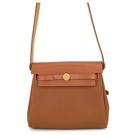 Hermès Bolso de hombro Hermes Herbag Zip Mini Roja