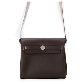 Hermès Sac à épaule Hermes Herbag Zip Mini Damier ebène