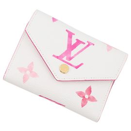 Cartera tri-fold Louis Vuitton en Monogram Empreinte Rosa Otro Crudo