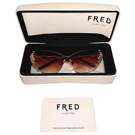 Lunettes de soleil FRED Pearls dorées Marron Doré