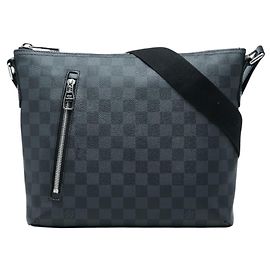 Bolsa de Ombro Louis Vuitton Damier Graphite Mick PM Marrom Preto