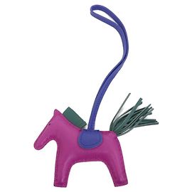 Hermès Hermes Rodeo Accessory Bag Charm PM Blau Lila