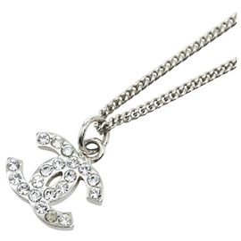 Chanel Coco Mark Halskette Silber