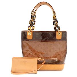 Louis Vuitton Monogram Vinyl Cabas Ambre PM Tragetasche Braun Andere